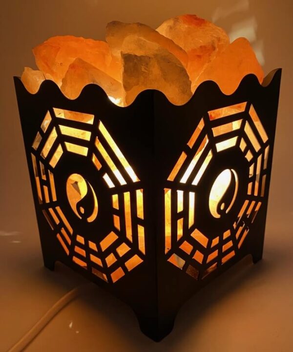 Lampe de Sel Panier Ying-Yang