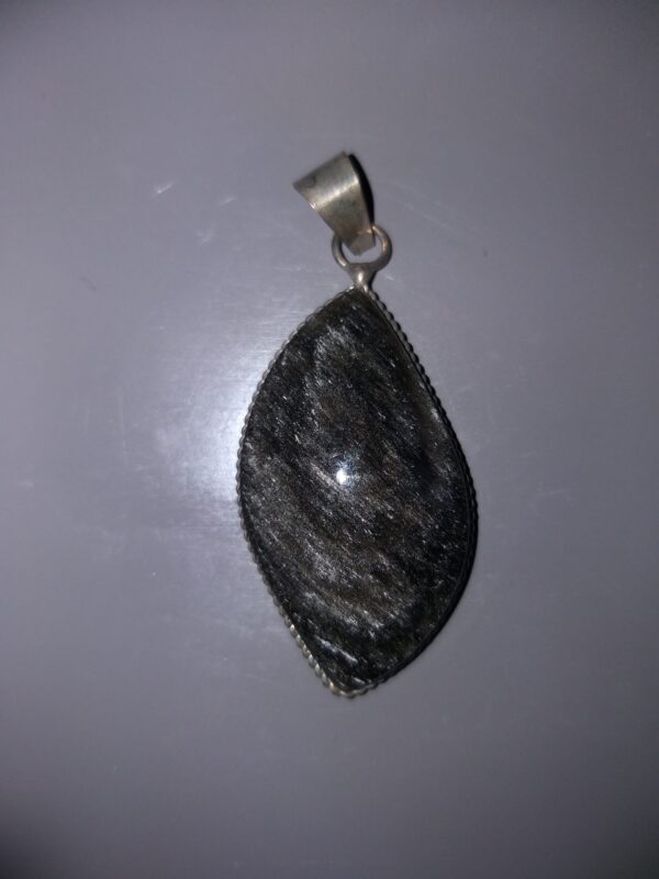 Obsidienne Argent Forme Libre