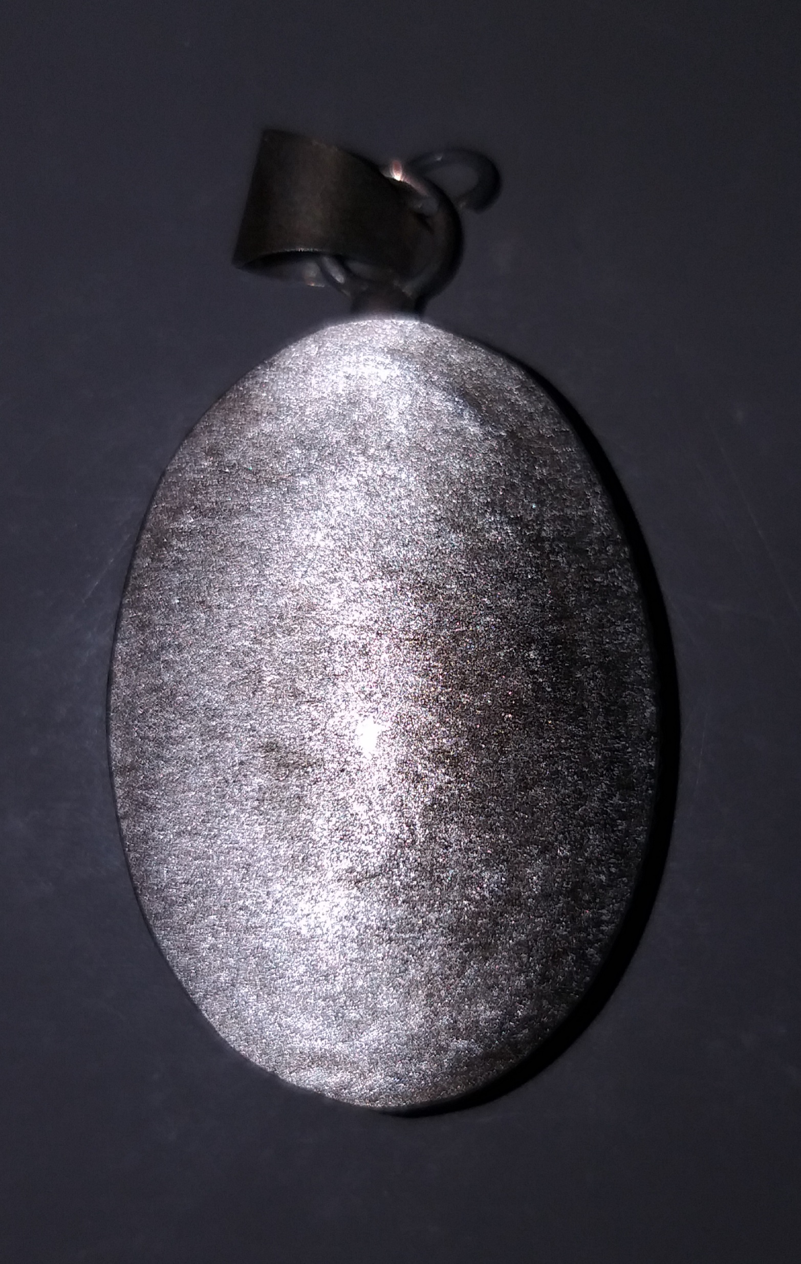 Obsidienne Argent Ovale