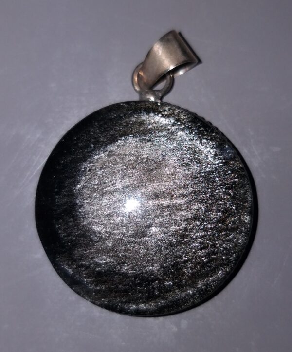 Obsidienne Argent ronde