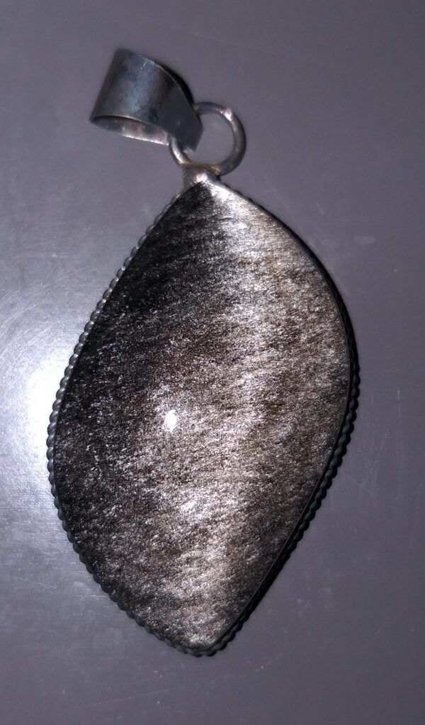 Obsidienne Argent Forme Libre