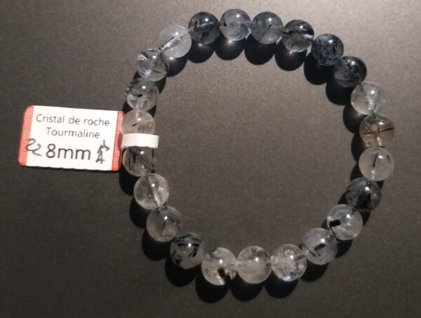 Cristal de Roche Tourmaline AA