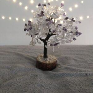 Arbre de Vie Cristal de Roche Améthyste Yoga