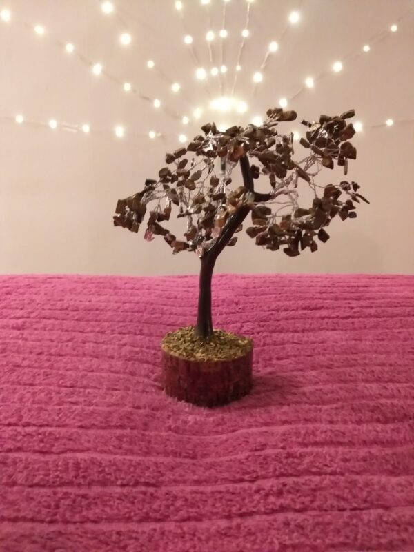 Arbre de Vie Oeil de Tigre Main Reiki