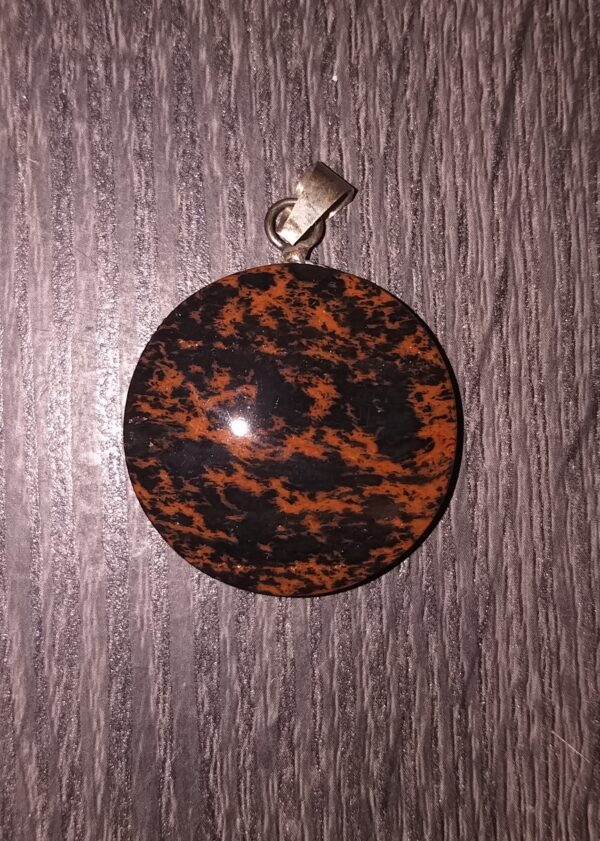 Obsidienne acajou ronde
