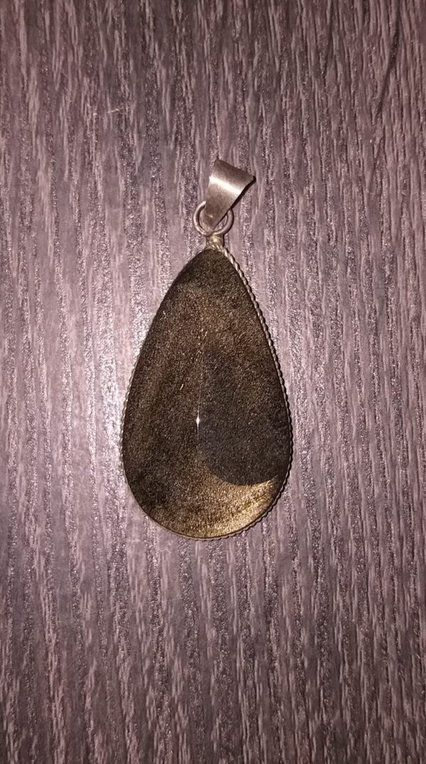 Obsidienne dorée goutte Yin Yang
