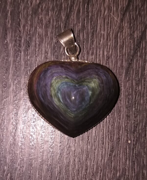 Obsidienne Manta Huichol Coeur