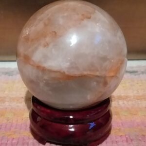 Sphère Quartz Hématoïde Rouge (Fraise)