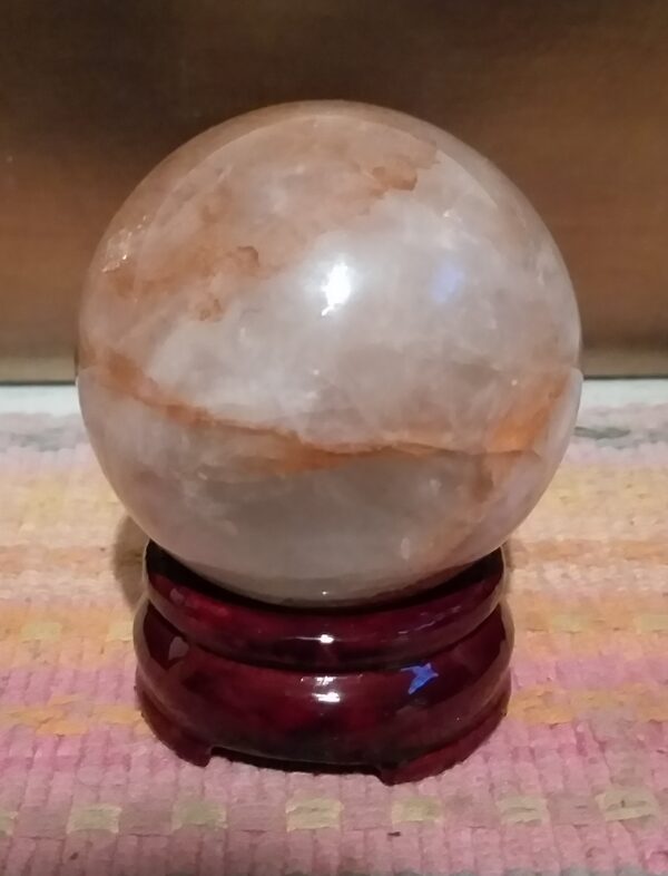 Sphère Quartz Hématoïde Rouge (Fraise)