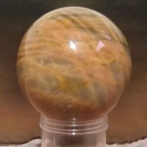 Sphère Pierre de Lune Grise Orangée AA