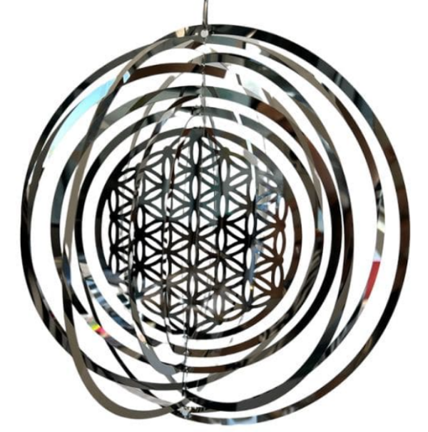 Carillon éolien 3D Fleur de Vie