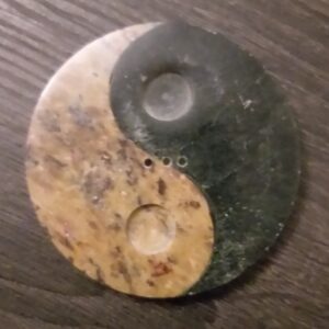 Porte-Encens Pierre Ying-Yang Antique