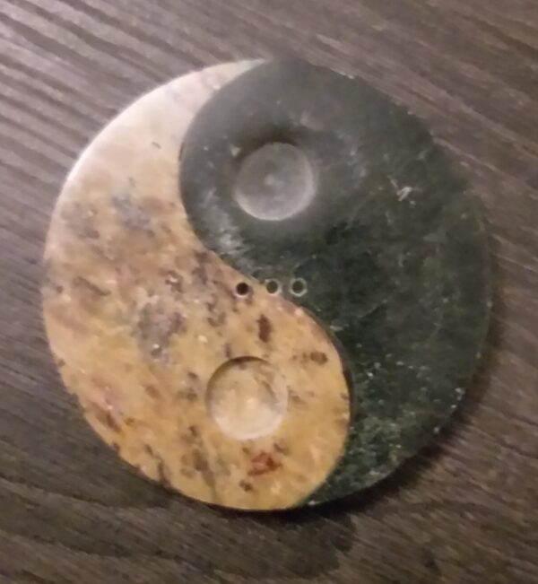 Porte-Encens Pierre Ying-Yang Antique