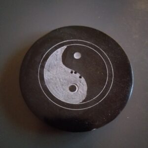 Porte-Encens Pierre Rond Ying-Yang