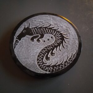 Porte-Encens Pierre Rond Dragon