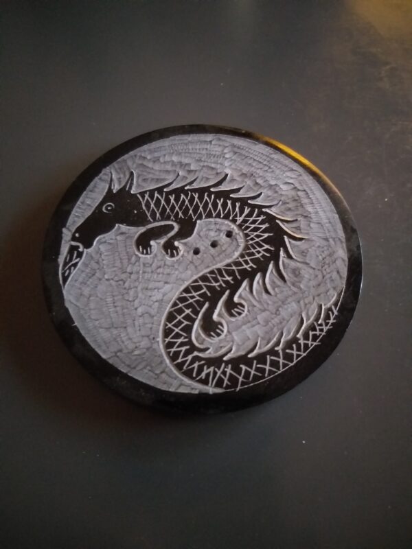 Porte-Encens Pierre Rond Dragon