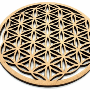 Plaque Fleur de Vie Sculptée Bois