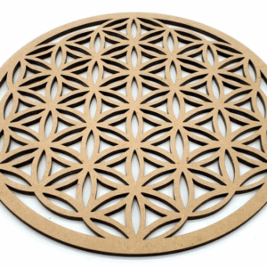 Plaque Fleur de Vie Sculptée Bois